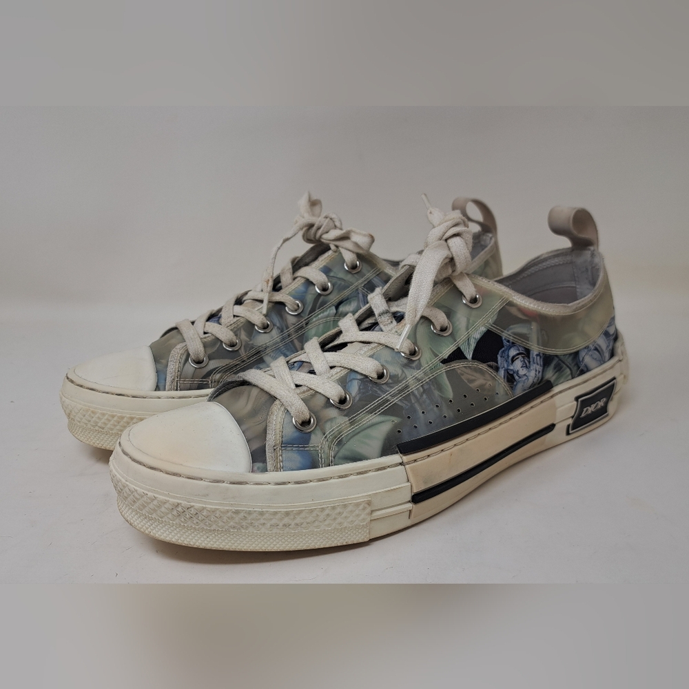 Dior x Sorayama Men's B23 Robot Floral Sneaker Shoes Lace Ups Size 8 US 41 EU